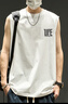 回力（Warrior）夏季透氣純棉背心男款美式潮牌寬松休閑籃球運動(dòng)百搭男士無(wú)袖坎肩 白#HL小怪獸A 3XL 曬單實(shí)拍圖