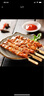 華都食品 骨肉相連 2斤/袋/25串 雞腿肉串雞脆骨串空氣炸鍋食材燒烤 曬單實(shí)拍圖