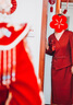 紫魅俏2025年春夏裝新款婚禮媽媽裝連衣裙女氣質(zhì)時(shí)尚宴會(huì )假兩件遮肚禮服 酒紅色【短袖】 L (建議100-110斤) 曬單實(shí)拍圖