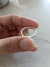 足銀S99純銀戒指招財銅錢(qián)戒指開(kāi)口調節女時(shí)尚轉運銀飾食指無(wú)名指 錢(qián)多多（開(kāi)口款） 曬單實(shí)拍圖