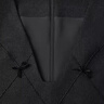 秋水伊人簡(jiǎn)約V領(lǐng)蝴蝶結(jié)連衣裙2025年春秋新款慵懶通勤風(fēng)釘珠裙子 黑色 XL 曬單實(shí)拍圖
