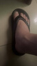 LURAD時(shí)尚軟底人字拖男夏季夾腳涼拖鞋情侶沙灘鞋女 黑色 39-40  曬單實(shí)拍圖