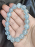 石玥珠寶精品11-12mm海藍(lán)寶石手串本命年轉(zhuǎn)運(yùn)珠天然水晶手鏈男女士款禮物 曬單實(shí)拍圖