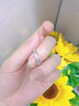 LOVE PIXIE蒹葭銀戒指純銀情侶對戒一對素圈男閉口小眾設計高級感七夕送女友 蒹葭男戒美碼10號【港號20-21】 曬單實(shí)拍圖