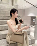 CHAILAS&KLTCH包包2025夏季新款手提凱莉包真皮女包輕奢高級感單肩斜挎包媽媽包 大象灰【高檔禮盒裝】 曬單實拍圖