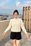施洛瀾女士加厚毛衣秋冬2025年新款內搭針織打底衫洋氣寬松外穿短款上衣 白色 均碼 建議80-135斤 曬單實(shí)拍圖