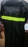 塵玲 成人長款連體雨衣帶帽檐安保戶外工地安全反光雨衣 均碼 曬單實(shí)拍圖
