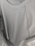 徽昂運動套裝女瑜伽服女跑步健身服速干衣t恤網(wǎng)紗美背短袖短褲藍(lán)灰L 曬單實拍圖