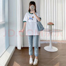 米婭琳 產(chǎn)后哺乳衣外出服春夏季短袖上衣喂奶衣夏裝辣媽款外穿哺乳期T恤 綠色領(lǐng) 2XL（適合140-160斤） 曬單實(shí)拍圖