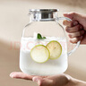 青蘋果【采銷推薦】耐高溫冷水壺大容量玻璃涼水壺泡茶壺可圍爐煮茶壺 【升級(jí)加厚】單只圓趣壺 曬單實(shí)拍圖