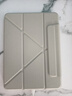 閃魔適用ipad air7/6保護(hù)套11英寸M3芯片2025/24款四邊磁吸拆分蘋果平板透明亞克力保護(hù)殼-灰色 曬單實拍圖