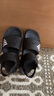阿迪達斯（adidas）兒童涼鞋夏季男女大小童沙灘鞋 GW0344黑 3/35碼/215mm  曬單實(shí)拍圖
