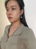 中國黃金（CHINA GOLD）S925銀玉蘭花耳環(huán)女款耳墜優(yōu)雅花朵耳飾情人節(jié)生日禮物送女友愛人 【今/次日達】玉蘭花耳環(huán) 曬單實拍圖