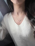 紀詩哲鉑白金PT950麥穗流蘇項鏈女2025新款七夕情人節(jié)生日禮物送女友 pt950鉑金項鏈+麥穗流蘇吊墜 曬單實拍圖