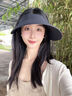 偶森防曬面罩磁吸帽子女夏季冰絲口罩臉基尼可拆卸式騎行全臉焦騎車下 曬單實(shí)拍圖