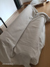 貓抓皮沙發(fā)小戶型出租屋折疊沙發(fā)床雙人懶人小沙發(fā)奶油風(fēng)兩人沙發(fā) 【貓爪皮】米白色 鋼琴款 三人位 200cm 含扶手可當(dāng)床送抱枕 曬單實拍圖
