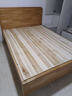 全實(shí)木高腳床1米5離地50厘米高1米2單人床1.35米平床尾老人硬板床 櫸木色床 1500mm*1900mm 曬單實(shí)拍圖