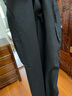 速寫(xiě)男裝2025春新品彎刀褲寬松純色休閑褲9P2E11730 001本黑 L 曬單實(shí)拍圖