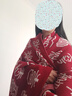 夢(mèng)多福結婚禮物 送新人新娘新婚訂婚禮物送朋友高檔實(shí)用大氣創(chuàng  )意 針織酒紅雙面加厚【百喜蓋毯】 130*150cm【送毛氈禮袋】 曬單實(shí)拍圖