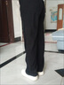啄木鳥(niǎo)窄版闊腿褲女2025秋夏季薄款高腰潮流運動(dòng)褲顯瘦休閑直筒女士褲子 【春夏款】黑色 【面料】 2XL 建議130-145斤穿 曬單實(shí)拍圖