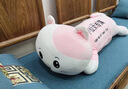 吉吉熊會按摩的貓咪毛絨公仔女生睡覺夾腿抱枕玩偶送老人女孩生日禮物 【升級充電款】趴趴貓可愛粉小 80厘米【代寫賀卡+禮盒裝】 曬單實(shí)拍圖