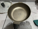 KIWICOO德國(guó)鈦聚力平底鍋不粘鍋家用牛排煎鍋無(wú)涂層煎蛋炒鍋電磁爐燃?xì)庠?【鈦聚力煎炒鍋】黑瓷耐臟 28cm 曬單實(shí)拍圖