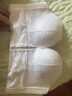 鉑吶苓前扣無(wú)肩帶內(nèi)衣女防滑聚攏上托小胸顯大婚紗專(zhuān)用文胸隱形抹胸 聚攏抹胸內(nèi)衣【白色-32/70AB】 曬單實(shí)拍圖