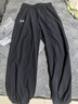 安德瑪（Under Armour）童裝新款舒適速干運(yùn)動(dòng)褲兒童燈籠褲女大童寬松休閑褲242209091 黑色 160 曬單實(shí)拍圖