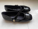 梵昇昱平底單鞋女法式方頭瑪麗珍芭蕾淺口軟底氣質(zhì)小香風(fēng)日常通勤休閑鞋 黑色淺口單鞋女 36 曬單實(shí)拍圖