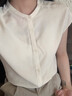 塔馳密司（touchmiss）TOUCH MISS時(shí)尚套裝2025夏季新款百搭白襯衫短褲兩件套女 米白+卡其 2XL 曬單實(shí)拍圖