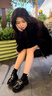 Cmxvz Kabot樂(lè)福鞋女2025新款夏季爆款厚底英倫風(fēng)小皮鞋松糕底瑪麗珍軟底單鞋 黑色漆皮 37 曬單實(shí)拍圖