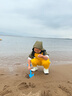 羚特趕海連體褲兒童玩水連體衣沙水服涉水服下水褲-檸檬黃 32 曬單實(shí)拍圖