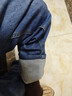 吉普（JEEP）加絨加厚高端男士牛仔褲男2025秋冬新款寬松直筒彈力休閑褲子男褲 曬單實(shí)拍圖