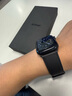istrap蘋果手表表帶真皮愛馬仕同款牛皮適用apple watch表帶S10/9/8/7/6/5/SE男女士iWatch ultra2手表帶 黑色黑線丨黑色配件 44/45/46MM表盤【適用Wat 曬單實拍圖