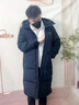波司登反季羽絨服男女超長款過膝連帽90絨保暖面包服 曬單實拍圖