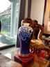 漢御帝閣景泰藍花瓶擺件大師非遺手工藝出國禮品別墅客廳辦公室裝飾品高端 名家戴嘉林作品富貴兩全花瓶 19*19*45cm 曬單實拍圖