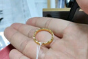 周六福碎碎冰足金999黃金戒指女生日禮物計價A0113002 14號 約3.91g  曬單實拍圖