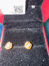 夢(mèng)金園 七夕禮物黃金耳釘玫瑰花足金養(yǎng)耳棒花漾5D硬金耳環(huán)耳飾 曬單實(shí)拍圖