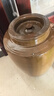 米桶缸陶瓷帶蓋家用防蟲(chóng)防潮密封土陶老式裝油腌菜缸菜壇醬缸腌蛋 水容量60斤【青釉款】配蓋子 曬單實(shí)拍圖