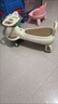 永久兒童扭扭車(chē)1-3-6-9歲可坐大人防側翻親子同乘溜溜車(chē)搖擺車(chē)玩具車(chē) 焦糖咖 音樂(lè )燈光 靜音閃光輪 曬單實(shí)拍圖