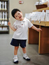 G. DUCKKIDS男寶寶套裝夏裝2025新款嬰兒洋氣時髦衣服嬰幼兒POLO衫兩件套夏季 XT-2512101 套裝 90 cm *建議22-28斤左右* 曬單實拍圖
