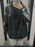 adidas經(jīng)典三條紋運動連帽夾克外套男女春季新款阿迪達斯三葉草 黑色   XL 曬單實拍圖