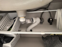 潛水艇（Submarine）洗手盆下水管 衛生間面盆臉盆臺上盆池防臭下水管套裝 靠墻省空間 白色有溢水孔下水器套裝 曬單實(shí)拍圖