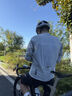 UKE男春秋耐磨輕量防曬防潑水公路自行車(chē)騎行風(fēng)衣外套夾克 滿(mǎn)照 銀灰色 M 曬單實(shí)拍圖