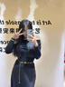 妙奕嘉針織衫女打底衫2025秋季新款長(cháng)袖上衣洋氣內搭外穿女人味高級感 法式一字肩氣質(zhì)修身露肩內搭 【黑色】 均碼 【建議120斤內】 曬單實(shí)拍圖