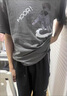 安初夏青少年夏季短袖t恤男潮流套裝休閑運(yùn)動痞帥穿搭學(xué)生衣服兩件套 深灰色純棉短袖+黑休閑褲【兩件 XL 建議120-140斤 曬單實(shí)拍圖