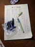 英雄牌鋼筆小學(xué)生專用三年級(jí)正姿練字高顏值墨囊可替換上冊(cè)四年級(jí)男女孩兒童初學(xué)者鋼筆品牌正品官方 【風(fēng)信綠+鳶尾藍(lán)】送36支墨囊 贈(zèng)：升級(jí)款藍(lán)黑色3.4mm口徑墨囊 曬單實(shí)拍圖