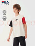 FILA【涼感功能】斐樂(lè)兒童童裝短袖2025年秋季男中大童T恤 曬單實(shí)拍圖