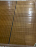 哈駱頓（HALODN）涼席竹席子1.5x2米雙面可折疊1.8米夏涼席楠竹親膚宿舍家用雙人 親膚碳化席-適用1.5mx2m床 雙面可用-送冰絲枕套 90cm*25cm 曬單實(shí)拍圖