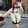 女童外套春款2025新款洋氣兒童春秋裝棒球服中大童運(yùn)動(dòng)上衣韓版潮 白灰拼粉 150 曬單實(shí)拍圖